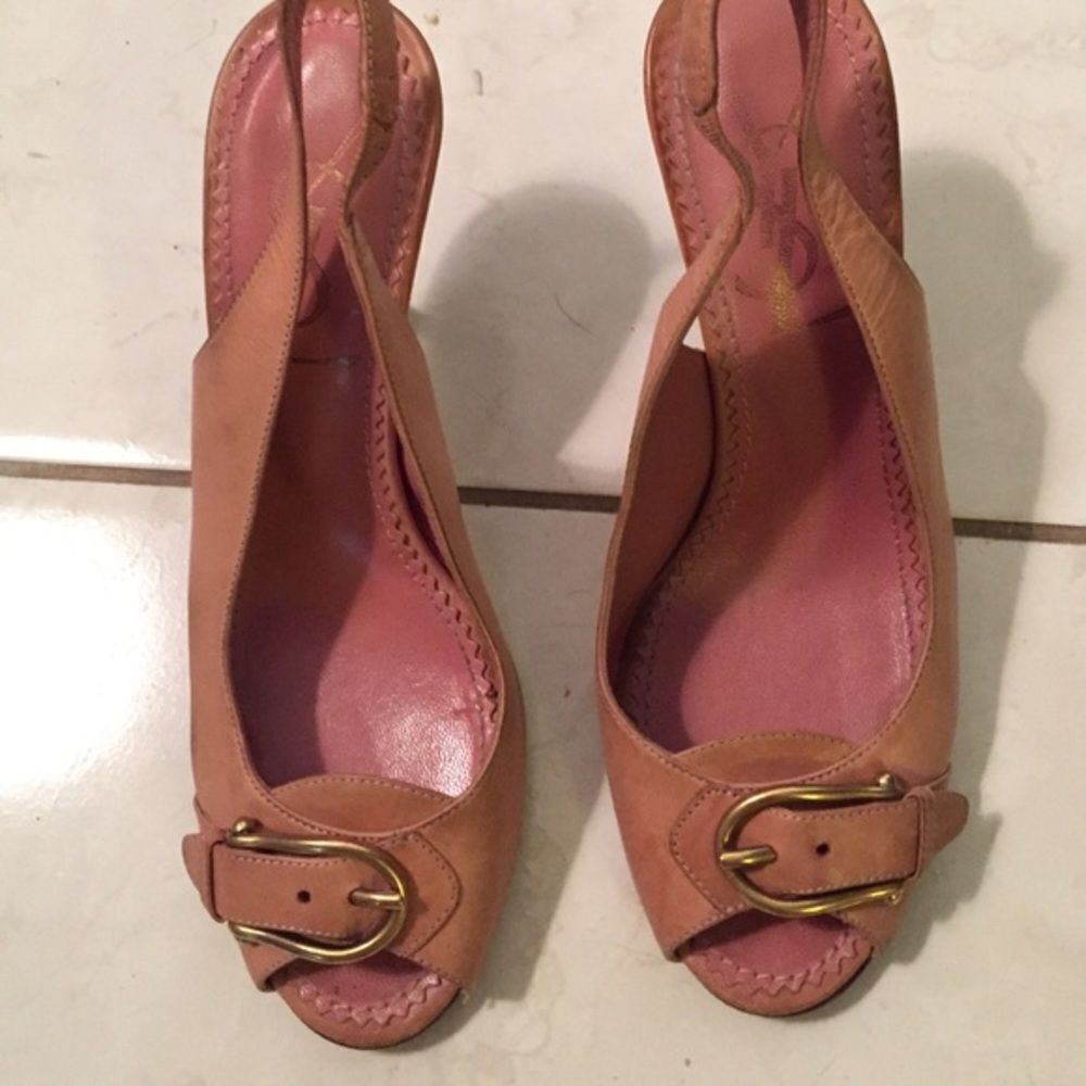 YSL Slingbacks 
